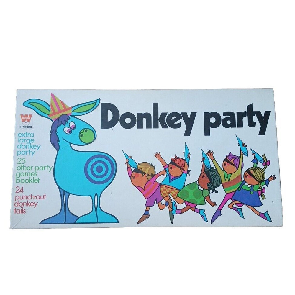 Donkey Party Whitman 1969 Extra Large Kids Games Book